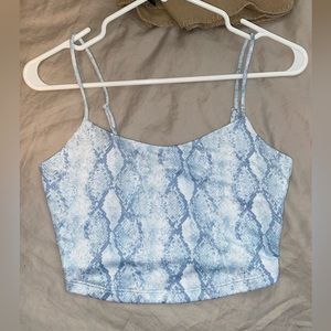 Forever 21 blue scale tank-never worn